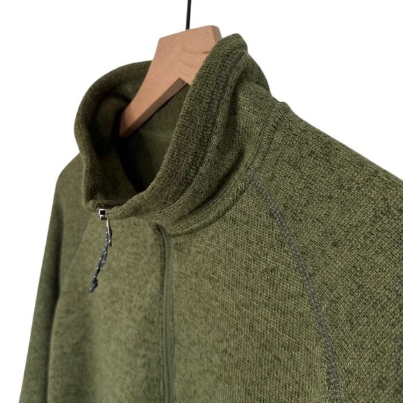 WHITE SIERRA Men's Large Pullover Sweater Half Zip Polyester Green Heavyweight L - Picture 4 of 10